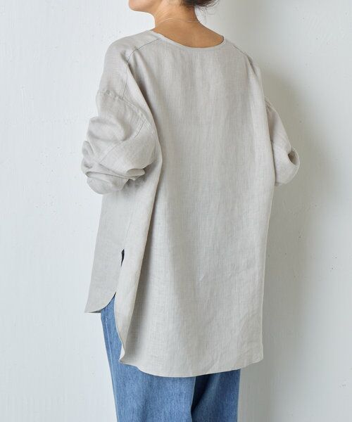 美品◇BEARDSLEY ビアズリー ギャザーブラウス ゆったり コットン