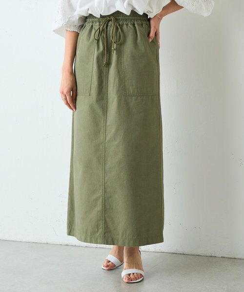 BEARDSLEY/ビアズリー ハイウエストカーゴスカート カーキ F BEARDSLEY/ビアズリー ハイウエストカーゴスカート カーキ F