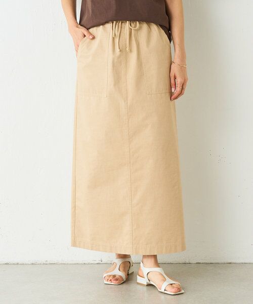 BEARDSLEY/ビアズリー ハイウエストカーゴスカート ベージュ F BEARDSLEY/ビアズリー ハイウエストカーゴスカート ベージュ F