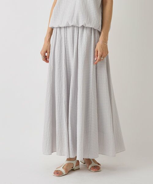値下げしました❗️新品未使用タグ付き‼️完売RISLEY切りっぱなしチェックスカート セール】 シアーチェックスカート （ロング・マキシ丈スカート