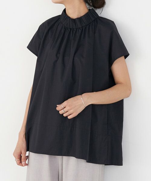 BEARDSLEY/ビアズリー ギャザーハイネックブラウス ブラック F BEARDSLEY/ビアズリー ギャザーハイネックブラウス ブラック F