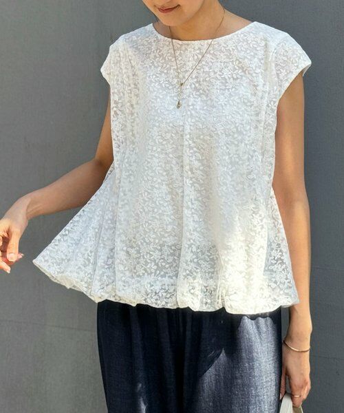 セール】 小花刺繍バルーンブラウス （シャツ・ブラウス）｜BEARDSLEY