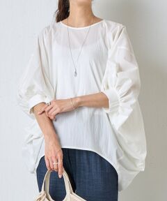 今期　ビアズリー beardsley 後ろプリーツカットソー　定価19,800円 ビアズリー BEARDSLEY 後ろドレープ Tブラウス （black