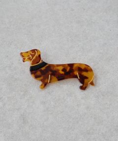 《LIVETART》イヌブローチ/ダックスフント