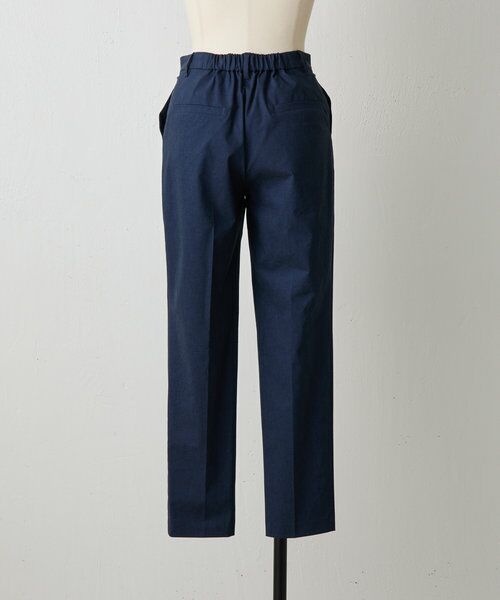 BEARDSLEY リネンワイドパンツ 紺 デニム風 ビアズリー BEARDSLEY リネンデニムバギー （indigo