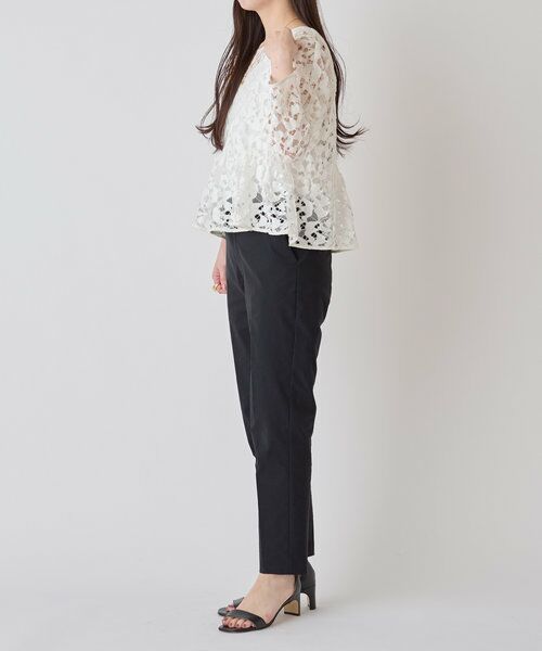 【グッチ】ビアズリー　Beardsley ストレッチ パンツ リネン 水彩画花プリントパンツ （その他パンツ）｜BEARDSLEY
