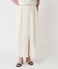 BEARDSLEY テックリネン 麻調合繊マーメイドギャザースカート BEARDSLEY - 《PRE ORDER》印象的な色を纏って。 | ファッション