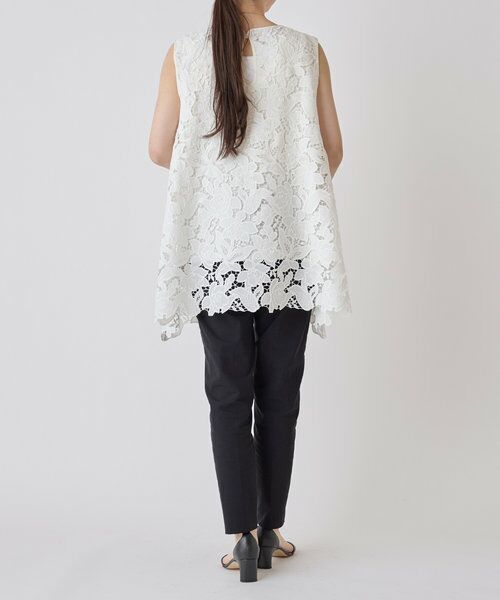 美品　ビアズリー　パッチワークレースシャツ　ホワイト　24SS 美品 ビアズリー パッチワークレースシャツ ホワイト 24SS