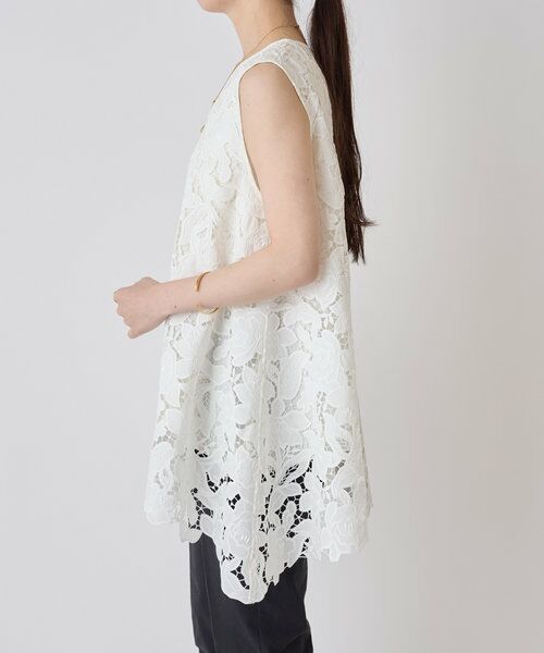 セール】 刺繍レースノースリーブブラウス （シャツ・ブラウス
