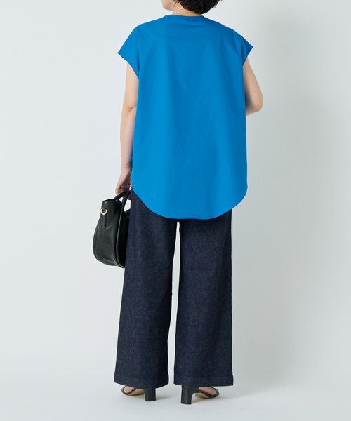 BEARDSLEY ブルー　半袖シャツ BEARDSLEY 「BEARDSLEY」 半袖ブラウス FREE ブルー レディース