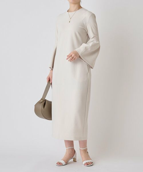 BEARDSLEY/ビアズリー ベルスリーブワンピース アイボリー F BEARDSLEY/ビアズリー ベルスリーブワンピース アイボリー F