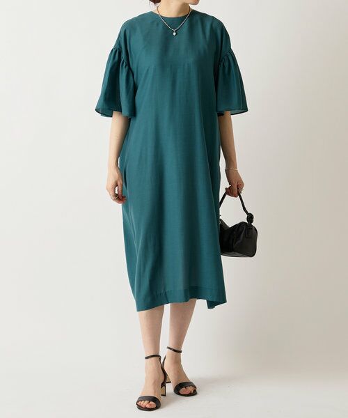 BEARDSLEY/ビアズリー ソデフリルワンピース グリーン F BEARDSLEY/ビアズリー ソデフリルワンピース グリーン F