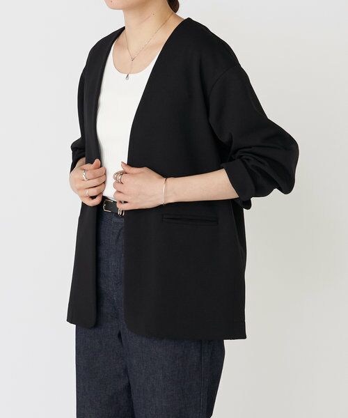 BEARDSLEY ビアズリー ラムレザージャケット ノーカラー ブルゾン BEARDSLEY（ビアズリー）の「レザージャケット（ノーカラー