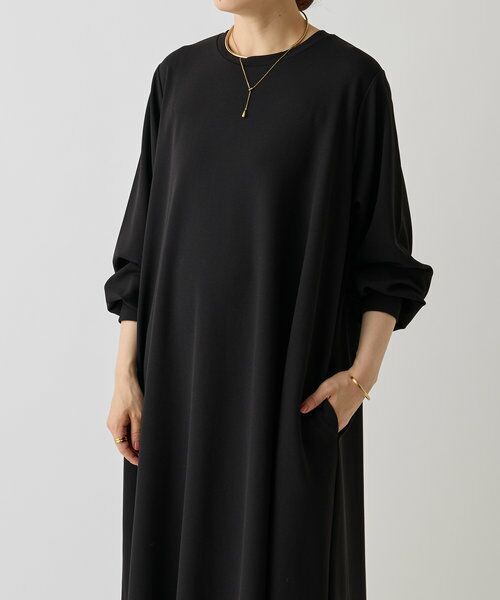 ●美品●　アンスクリア　Tシャツドレス　24SS　ロング　マキシ　ワンピース　黒 KOEISTORE ワンピース レディース 春 夏 春夏 黒 シャツ