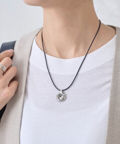 BEARDSLEY / ビアズリー カチューシャ・カチューム・その他 | メタルドロップコードネックレス(ブラック)