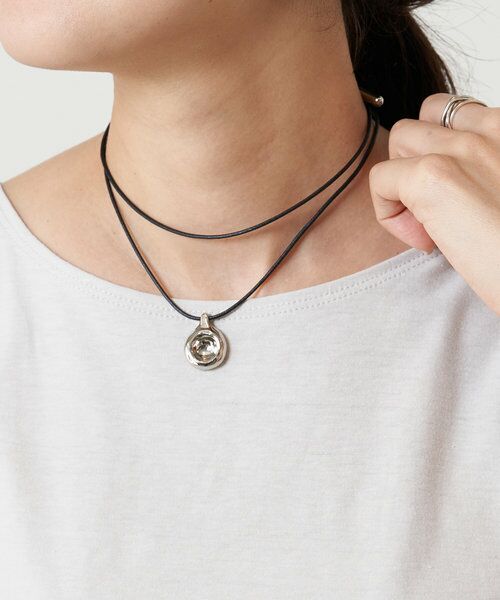 BEARDSLEY / ビアズリー カチューシャ・カチューム・その他 | メタルドロップコードネックレス(ブラック) | 詳細16