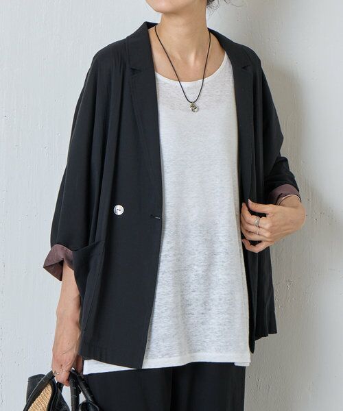 BEARDSLEY / ビアズリー カチューシャ・カチューム・その他 | メタルドロップコードネックレス(ブラック) | 詳細3