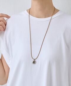 BEARDSLEY / ビアズリー カチューシャ・カチューム・その他 | メタルドロップコードネックレス(ライトブラウン)