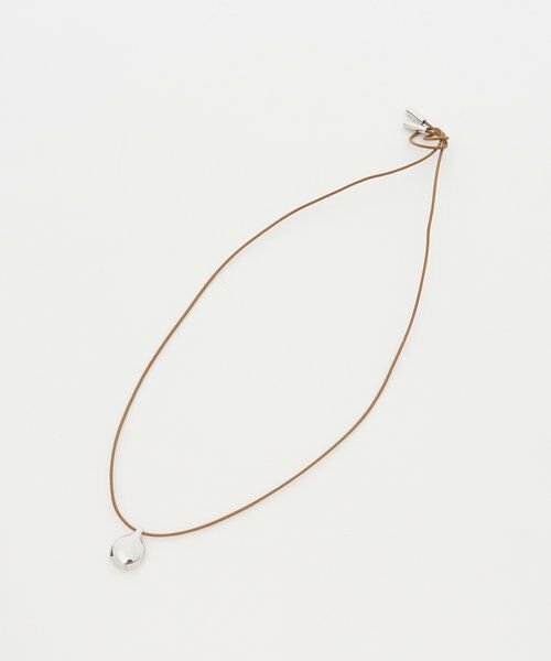 BEARDSLEY / ビアズリー カチューシャ・カチューム・その他 | メタルドロップコードネックレス(ライトブラウン) | 詳細1