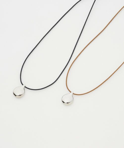 BEARDSLEY / ビアズリー カチューシャ・カチューム・その他 | メタルドロップコードネックレス(ライトブラウン) | 詳細15