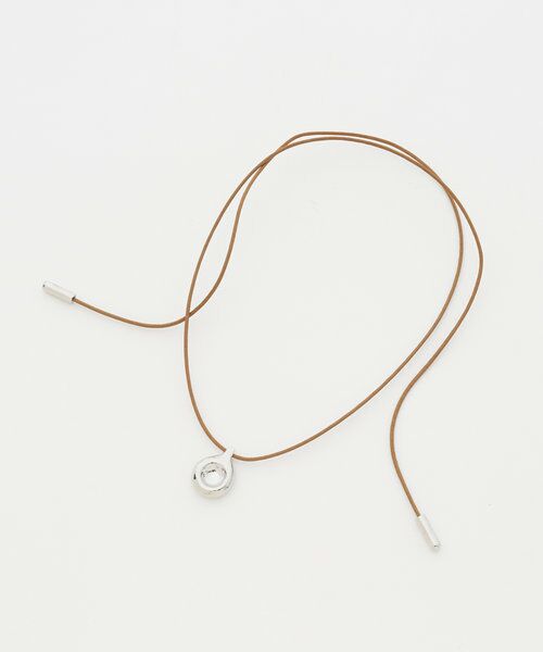 BEARDSLEY / ビアズリー カチューシャ・カチューム・その他 | メタルドロップコードネックレス(ライトブラウン) | 詳細9