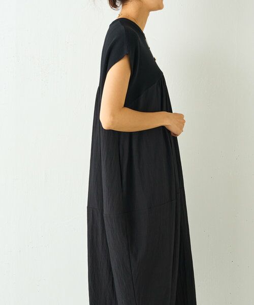 BEARDSLEY / ビアズリー ロング・マキシ丈ワンピース | ニットコンビギャザーワンピ | 詳細13
