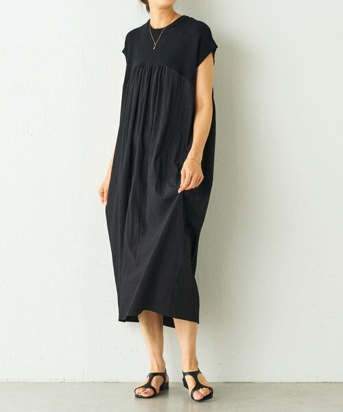 ワンピース CINOH/チノ】別注 ZIP KNIT DRESS/ジップニットワンピース