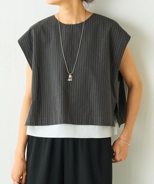 BEARDSLEY/ビアズリー ショートベスト（インナーセット） グレー F