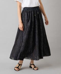 BEARDSLEY / ビアズリー ロング・マキシ丈スカート | IKIMONOアップリケスカート