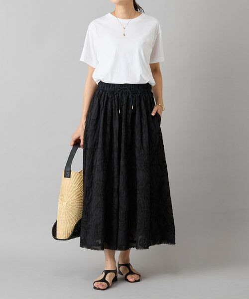 BEARDSLEY / ビアズリー ロング・マキシ丈スカート | IKIMONOアップリケスカート | 詳細14