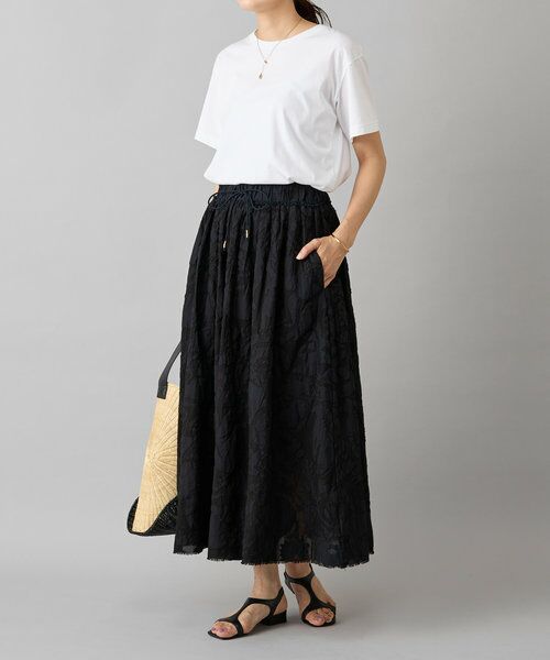 BEARDSLEY / ビアズリー ロング・マキシ丈スカート | IKIMONOアップリケスカート | 詳細15