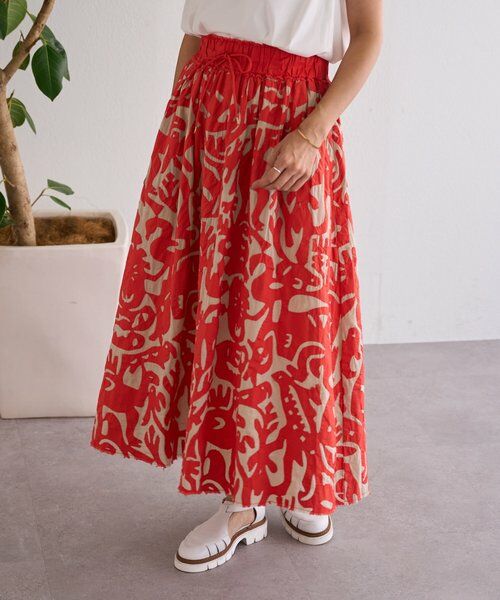 BEARDSLEY / ビアズリー ロング・マキシ丈スカート | IKIMONOアップリケスカート | 詳細2