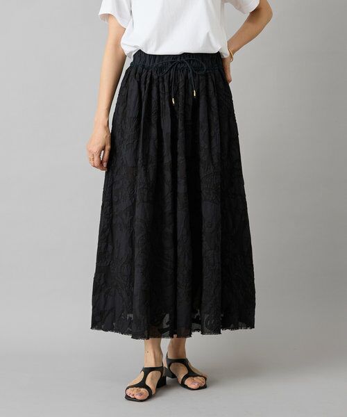 BEARDSLEY / ビアズリー ロング・マキシ丈スカート | IKIMONOアップリケスカート | 詳細20