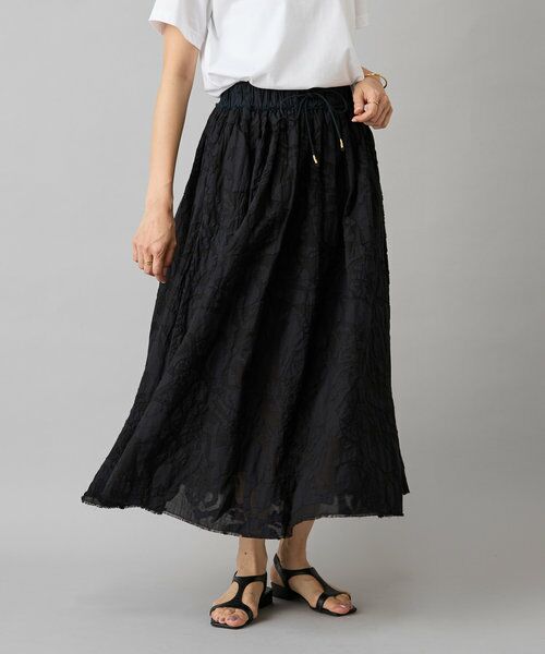 BEARDSLEY / ビアズリー ロング・マキシ丈スカート | IKIMONOアップリケスカート | 詳細24