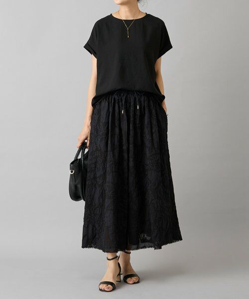 BEARDSLEY / ビアズリー ロング・マキシ丈スカート | IKIMONOアップリケスカート | 詳細27