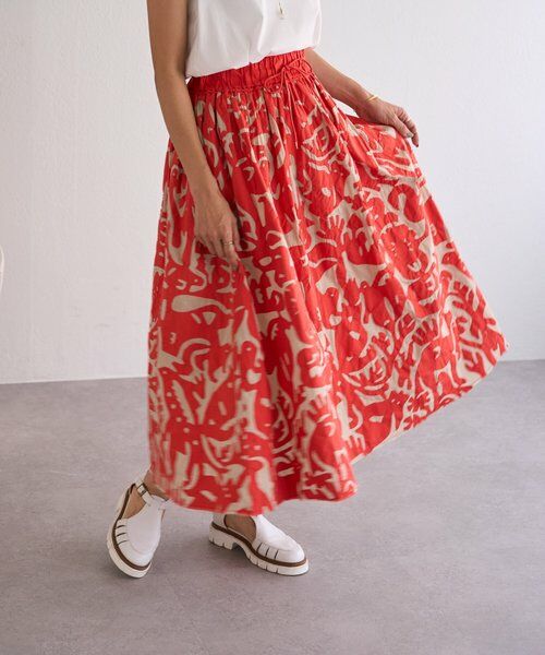 BEARDSLEY / ビアズリー ロング・マキシ丈スカート | IKIMONOアップリケスカート | 詳細6