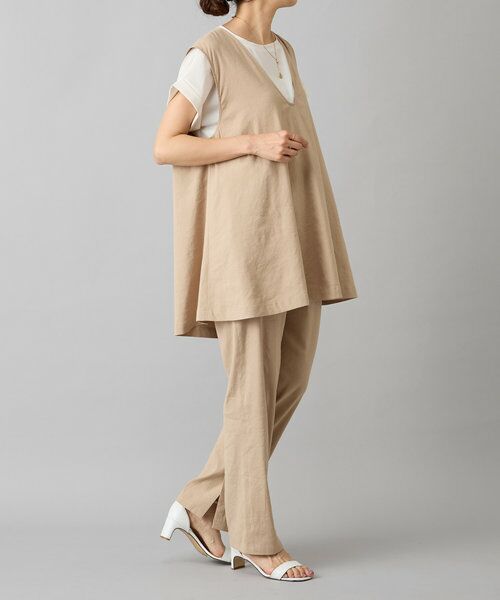 BEARDSLEY / ビアズリー その他パンツ | リネン混スリムパンツ | 詳細14