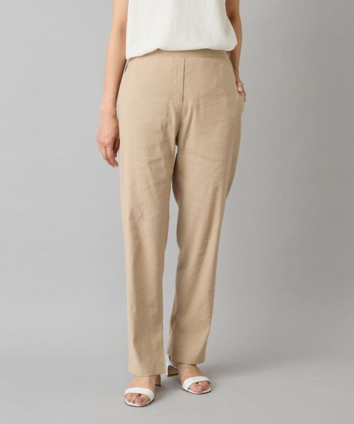 BEARDSLEY / ビアズリー その他パンツ | リネン混スリムパンツ | 詳細15