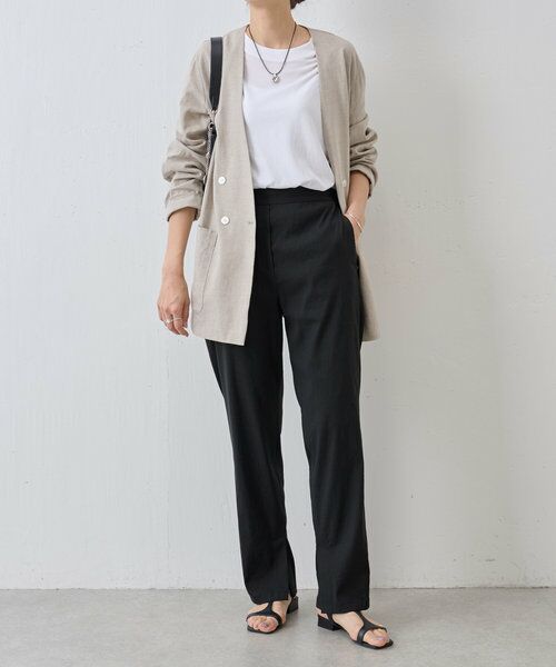 BEARDSLEY / ビアズリー その他パンツ | リネン混スリムパンツ | 詳細22