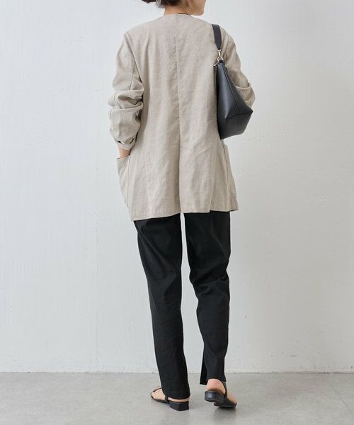 BEARDSLEY / ビアズリー その他パンツ | リネン混スリムパンツ | 詳細23