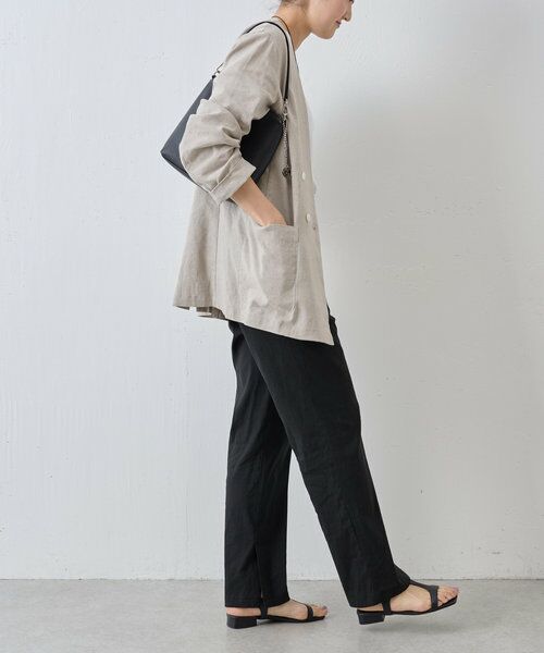 BEARDSLEY / ビアズリー その他パンツ | リネン混スリムパンツ | 詳細24