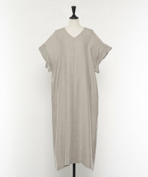 BEARDSLEY / ビアズリー ロング・マキシ丈ワンピース | 麻調合繊カフタンワンピース | 詳細13