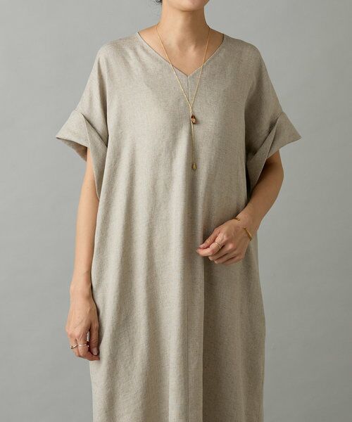 タグ付き✨BEARDSLEY 袖ニットテントワンピース マキシ丈 切替 タグ付き✨BEARDSLEY 袖ニットテントワンピース マキシ丈 切替