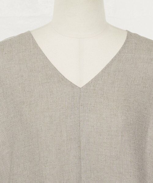 BEARDSLEY / ビアズリー ロング・マキシ丈ワンピース | 麻調合繊カフタンワンピース | 詳細17