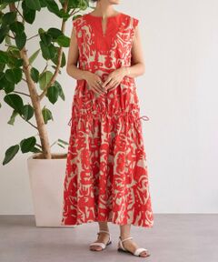 BEARDSLEY / ビアズリー ロング・マキシ丈ワンピース | IKIMONOアップリケワンピース