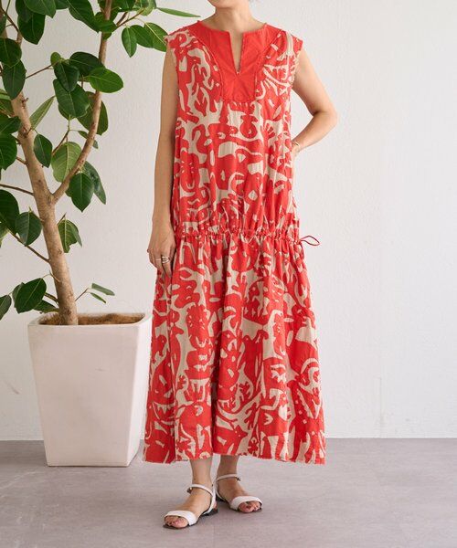 BEARDSLEY / ビアズリー ロング・マキシ丈ワンピース | IKIMONOアップリケワンピース | 詳細1