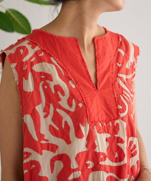 BEARDSLEY / ビアズリー ロング・マキシ丈ワンピース | IKIMONOアップリケワンピース | 詳細10