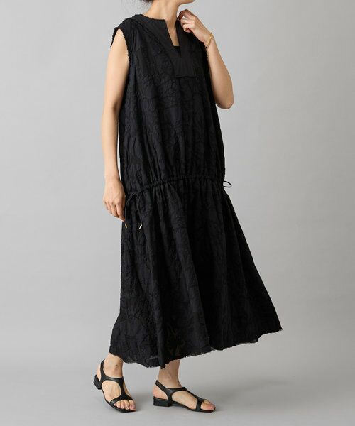 BEARDSLEY / ビアズリー ロング・マキシ丈ワンピース | IKIMONOアップリケワンピース | 詳細18