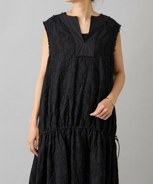 BEARDSLEY / ビアズリー ロング・マキシ丈ワンピース | IKIMONOアップリケワンピース | 詳細19