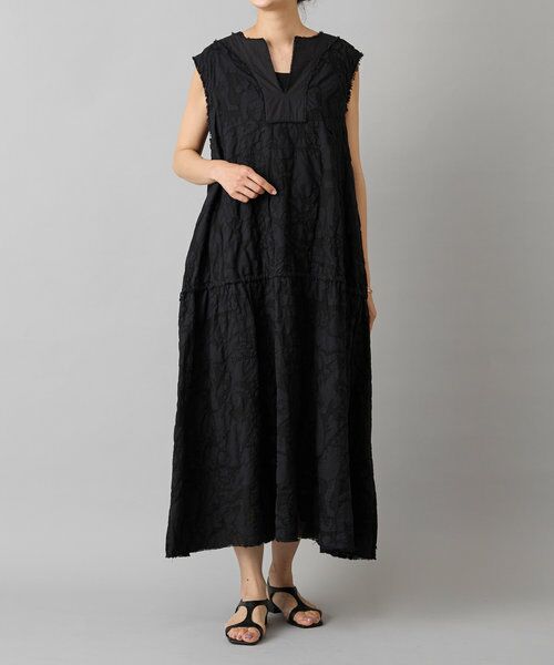 BEARDSLEY / ビアズリー ロング・マキシ丈ワンピース | IKIMONOアップリケワンピース | 詳細28